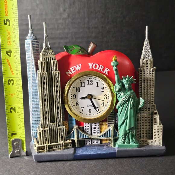 Big Apple Monuments New York Clock Souvenir Collectible - Picture 7 of 8